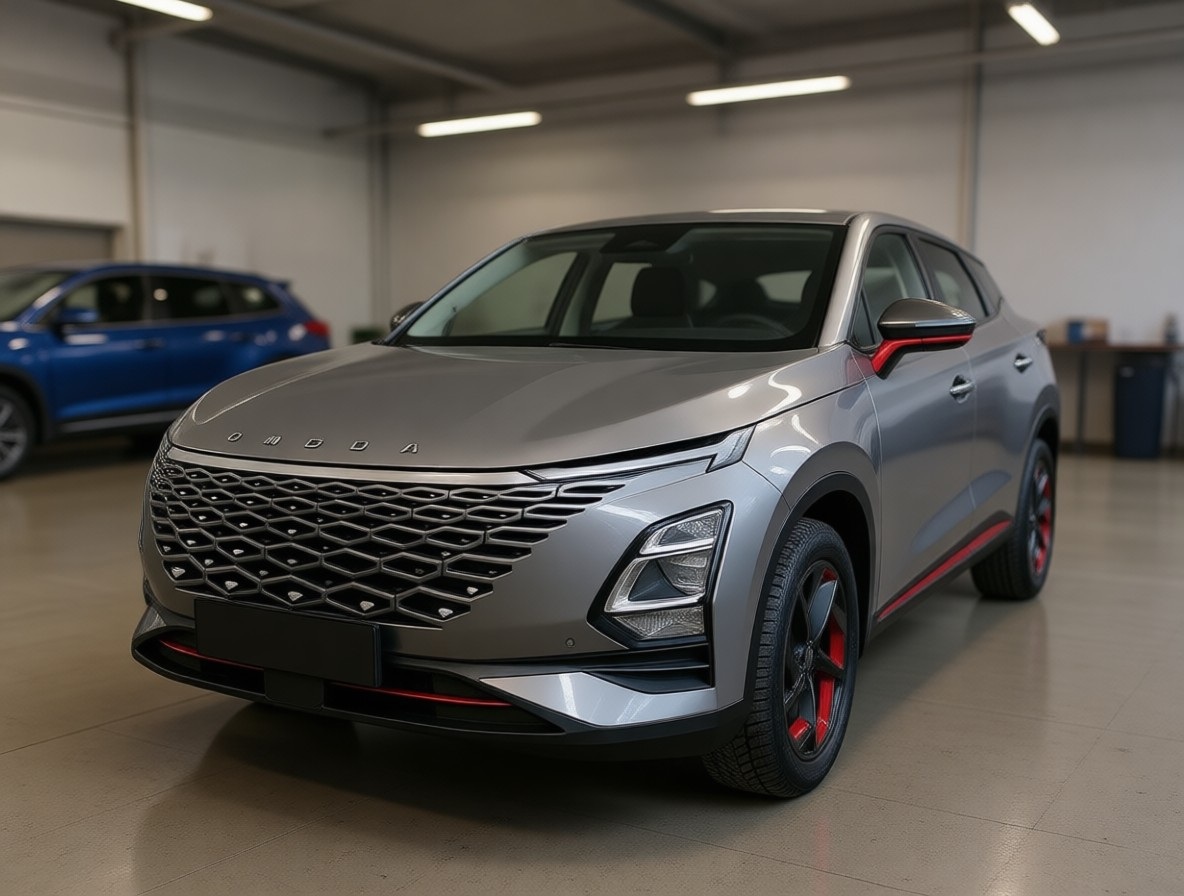 Omoda C5 после покраски в автотехцентре