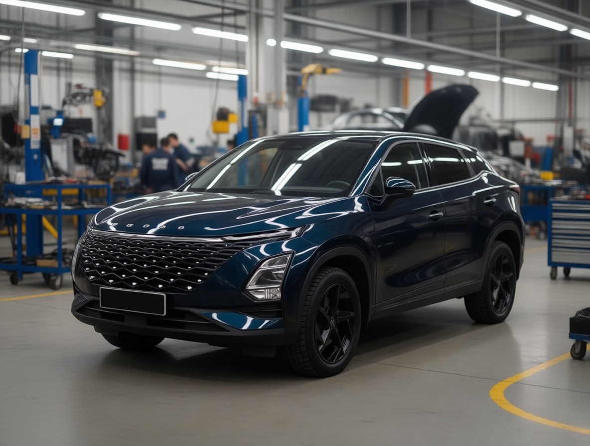 Omoda после ремонта системы охлаждения в автотехцентре